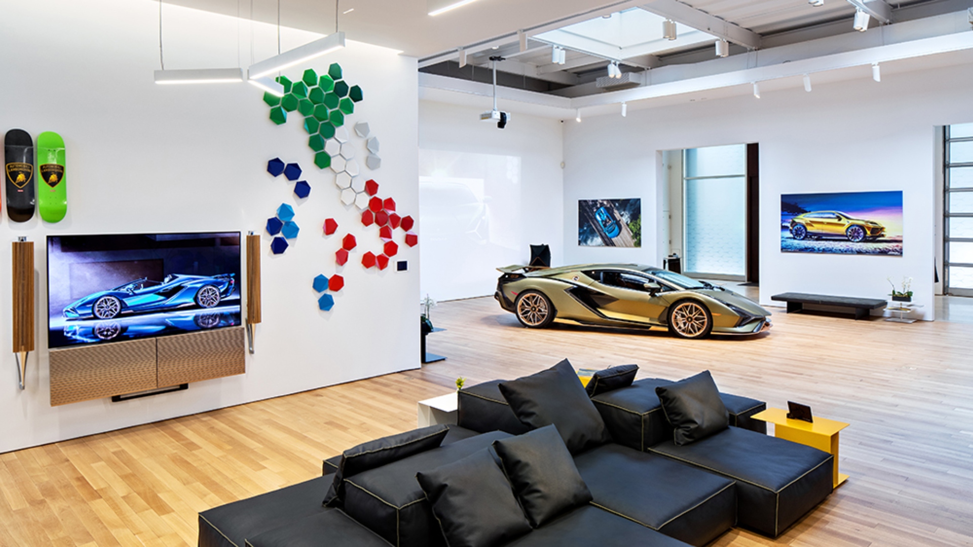 Así es el exclusivo nuevo local de Lamborghini en Nueva York