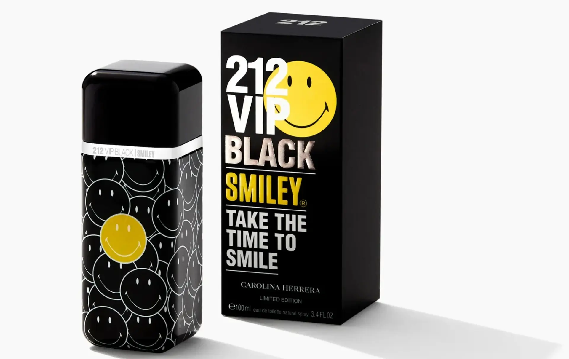 212 VIP Black Smiley: el nuevo perfume para hombres de Carolina Herrera