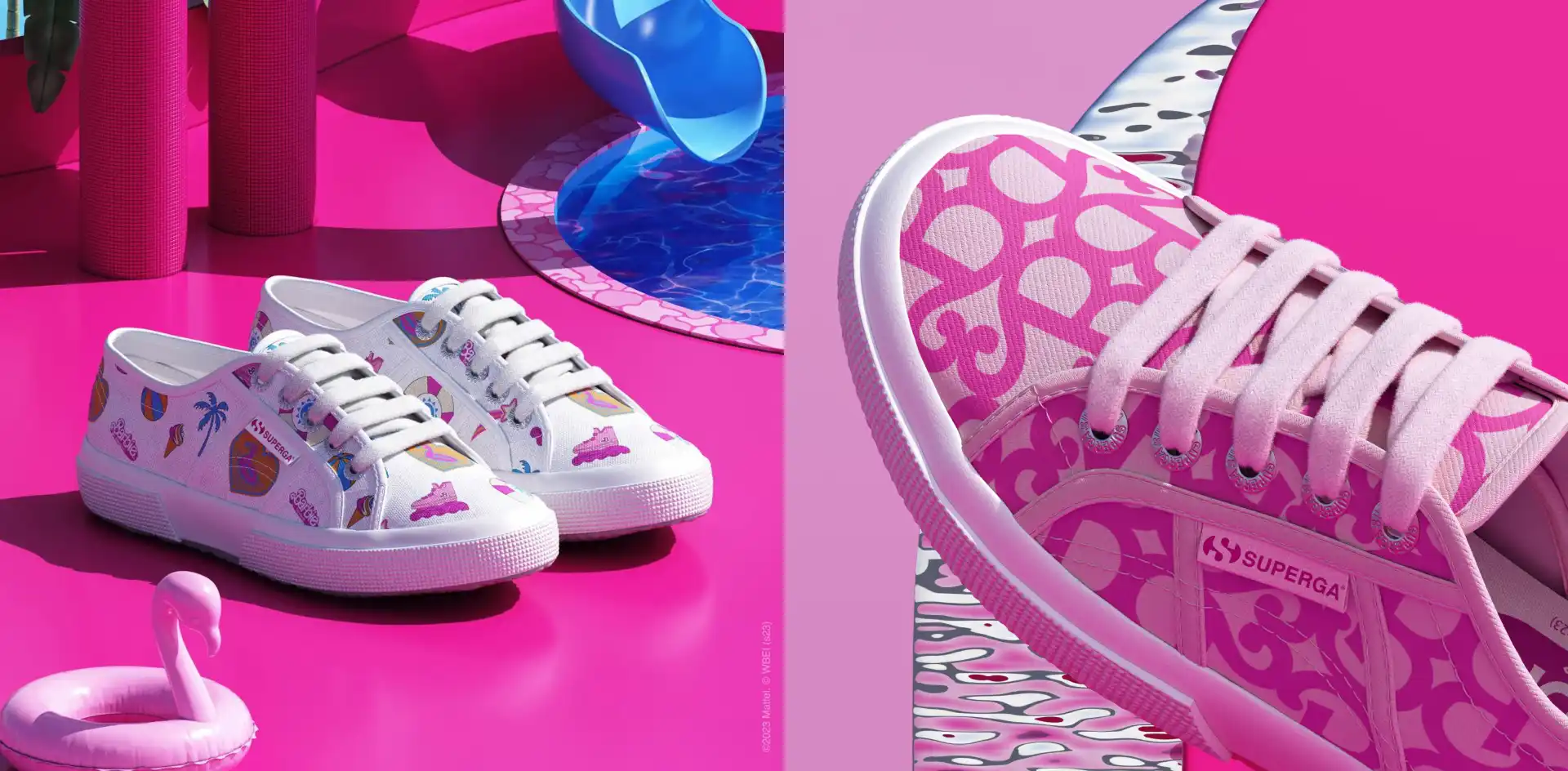 Así es la nueva colección de zapatillas de Barbie y Superga