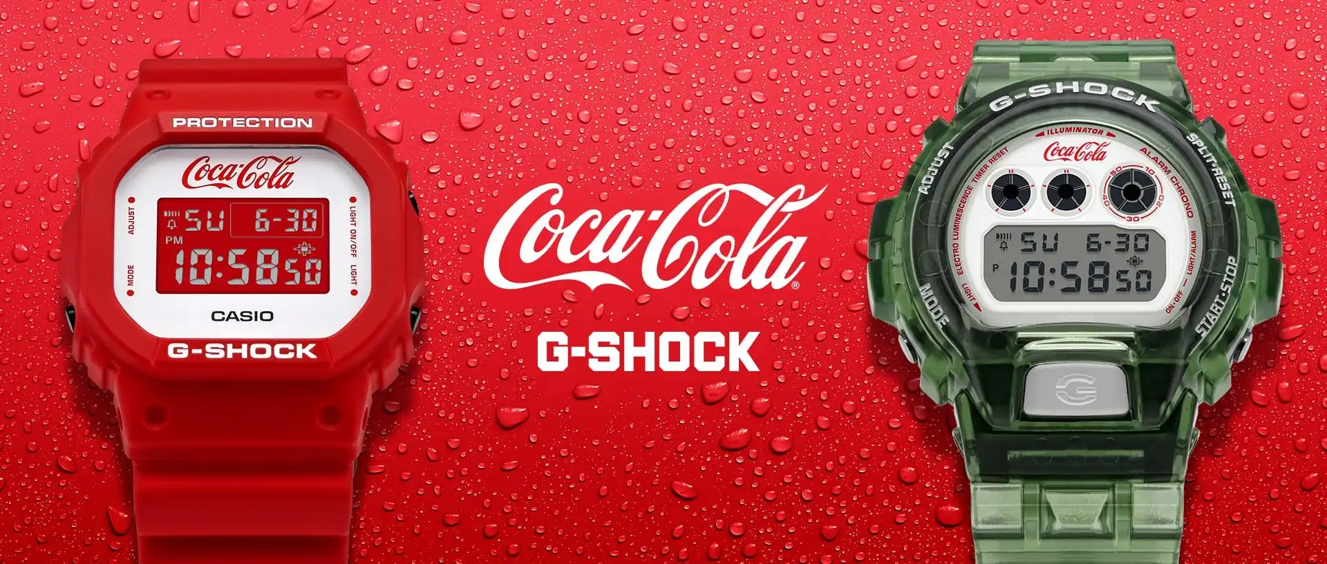 ¿Cómo son los relojes de G-Shock y Coca-Cola?